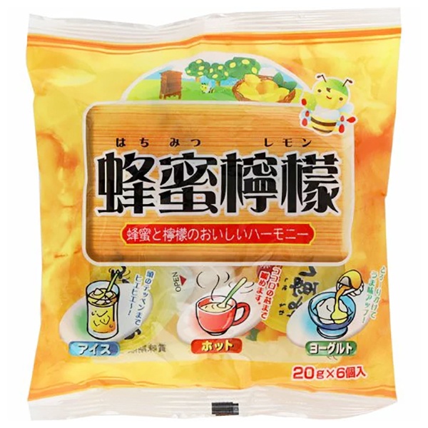 やまと蜂蜜 蜂蜜檸檬 20g×6個×10袋入|インスタント はちみつレモン 希釈用