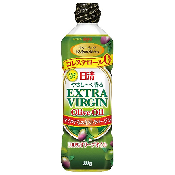 日清オイリオ 日清やさし~く香る エキストラバージンオリーブオイル 600gペットボトル×10本入|オリーブオイル 調味料 食用油 PET