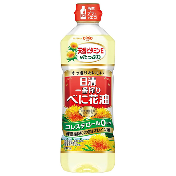 日清オイリオ 一番搾り べに花油 600g×10本入|油 調味料 食用油 オイル