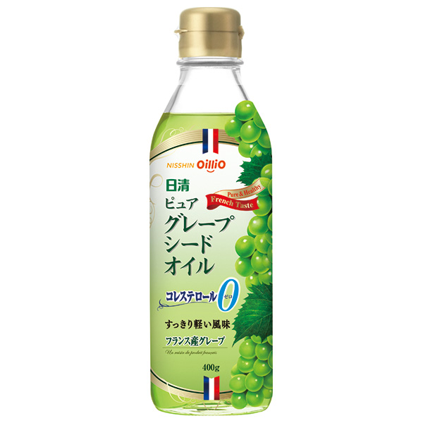 日清オイリオ ピュアグレープシードオイル 400g瓶×12本入|油 あぶら オイル 調味料