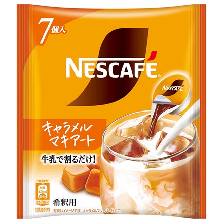 ネスレ日本 ネスカフェ ポーション キャラメルマキアート (11g×7P)×24袋入|アイスコーヒー コーヒー インスタント