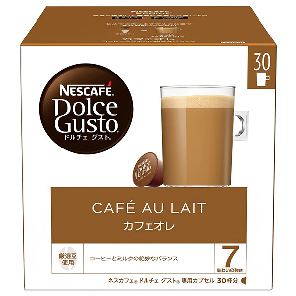 ネスレ日本 ネスカフェ ドルチェ グスト 専用カプセル カフェオレ 30P×3箱入|Dolce Gusto コーヒー