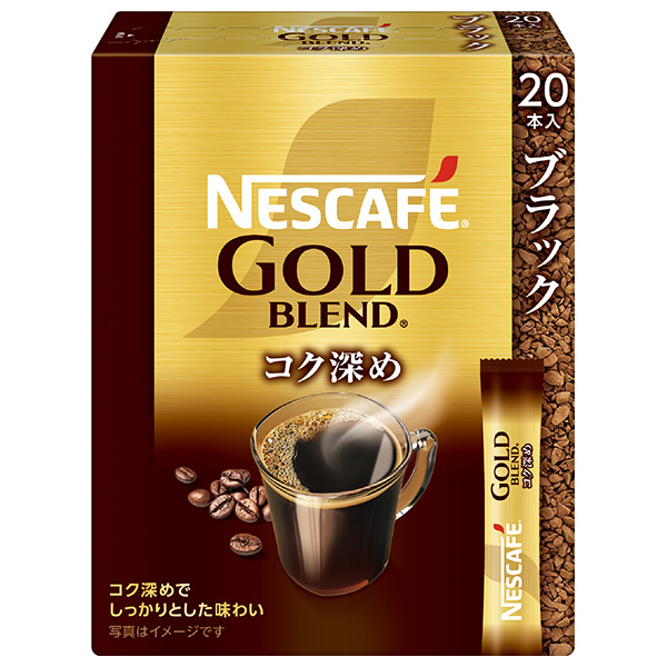 ネスレ日本 ネスカフェ ゴールドブレンド コク深め スティックブラック (2g×20P)×12箱入|スティックコーヒー インスタント