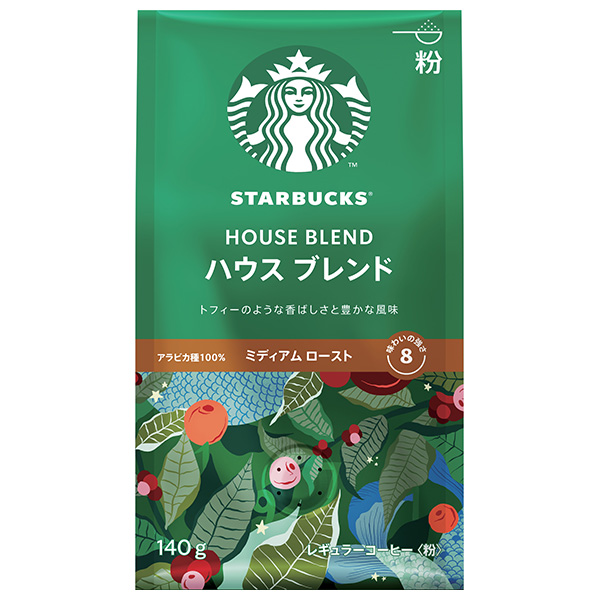 ネスレ日本 スターバックス レギュラーコーヒー ハウスブレンド(粉) 140g×6袋入|スタバ 珈琲 レギュラーコーヒー