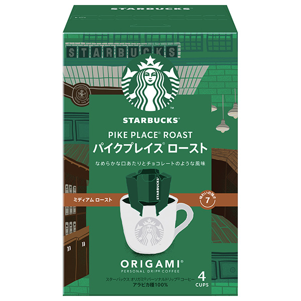ネスレ日本 スターバックス オリガミ パーソナルドリップコーヒー パイクプレイス ロースト (9g×4袋)×6箱入|スタバ レギュラーコーヒー