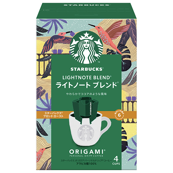 ネスレ日本 スターバックス オリガミ パーソナルドリップコーヒー ライトノート ブレンド (9g×4袋)×6箱入|スタバ ドリップ