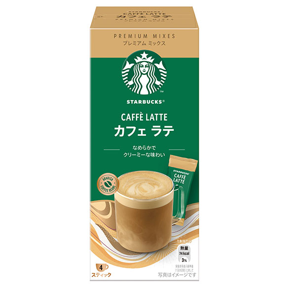 ネスレ日本 スターバックス プレミアム ミックス カフェラテ (18g×4P)×24箱入|スティックコーヒー カフェラテ 珈琲 スタバ