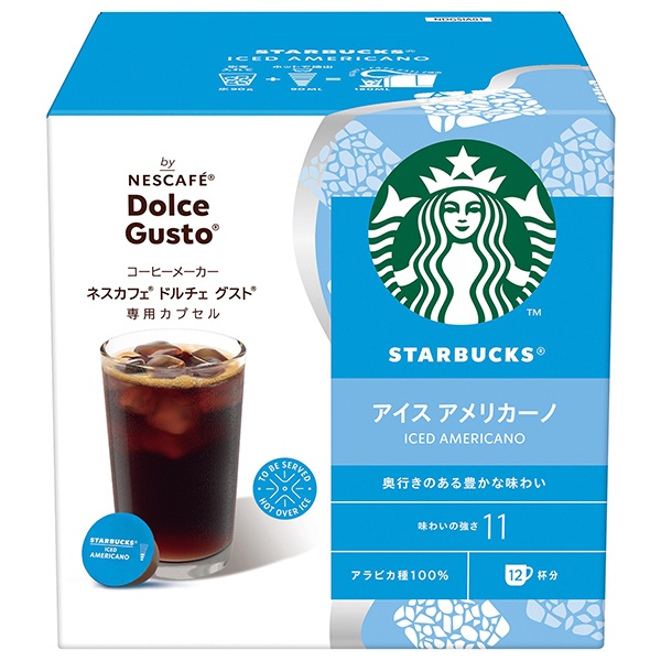 ネスレ日本 スターバックス アイス アメリカーノ ネスカフェ ドルチェ グスト 専用カプセル 12個(12杯分)×3箱入|専用カプセル スタバ