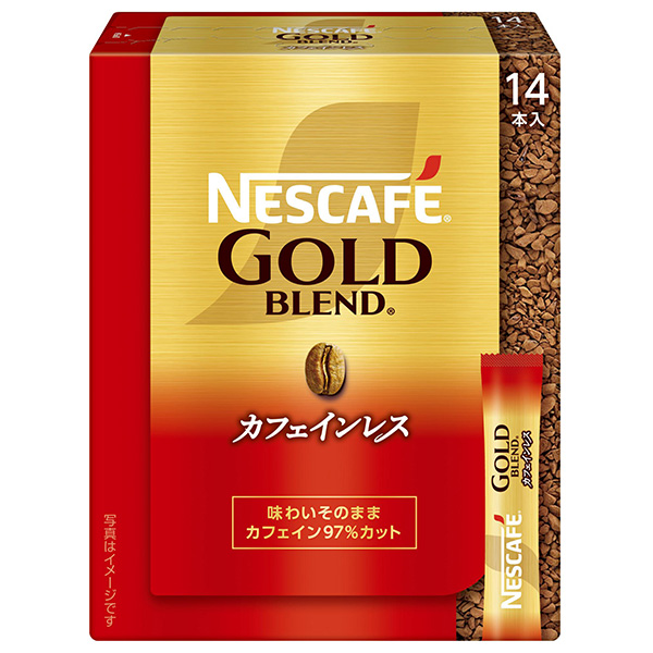 ネスレ日本 ネスカフェ ゴールドブレンド カフェインレス スティック ブラック (2g×14P)×12箱入|嗜好品 スティック インスタント 粉末 箱