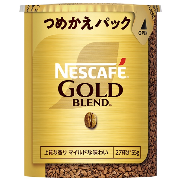 ネスレ日本 ネスカフェ ゴールドブレンド エコ&システムパック【バリスタ詰め替え用】 55g×12個入|インスタント コーヒー バリスタ