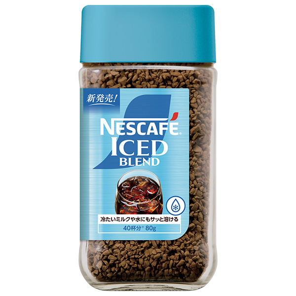 ネスレ日本 ネスカフェ アイスブレンド 80g瓶×24本入|珈琲 インスタントコーヒー 冷たいミルクにも溶ける