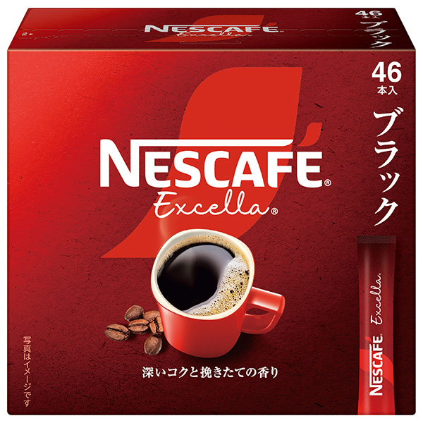 ネスレ日本 ネスカフェ エクセラ スティック ブラック (2g×46P)×12箱入|スティックコーヒー 嗜好品 珈琲