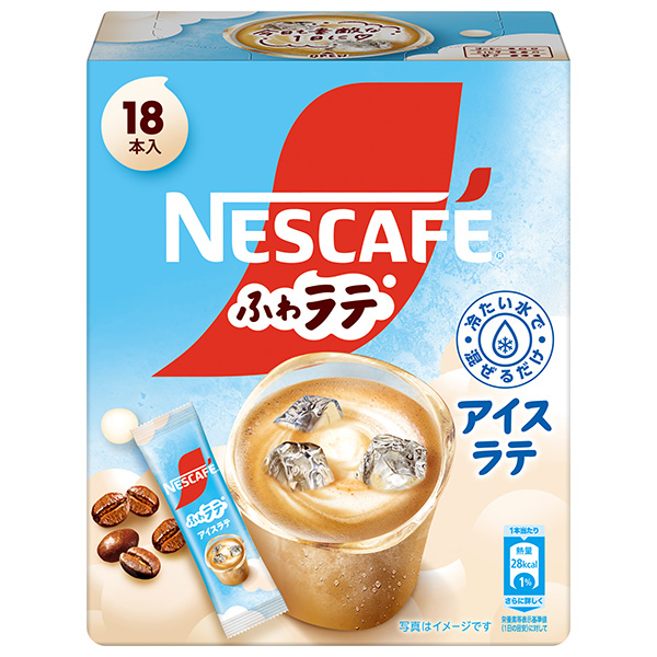 ネスレ日本 ネスカフェ ふわラテ アイスラテ (7.5g×18P)×12箱入|嗜好品 インスタント スティックコーヒー