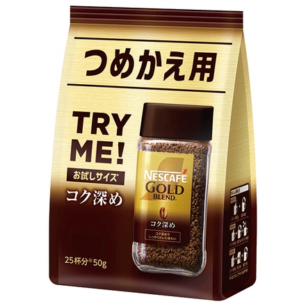 ネスレ日本 ネスカフェ ゴールドブレンド コク深め 50g×12袋入|コーヒー 無糖 珈琲 インスタントコーヒー