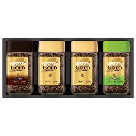 ネスレ日本 ネスカフェ プレミアム レギュラーソリュブルコーヒー ギフトセット (N45-A)×1個入|ゴールドブレンド コク深め 珈琲 コーヒー マイルド フルーティ