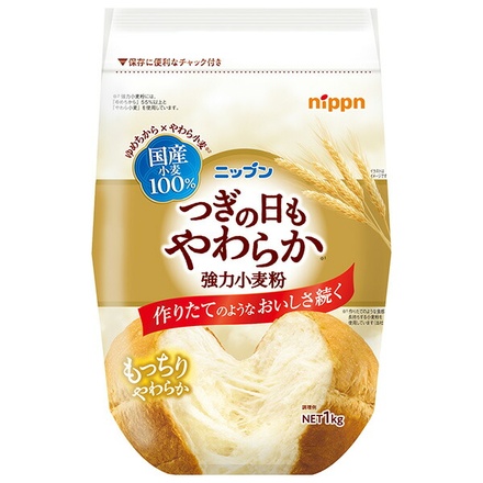 日本製粉 ニップン 強力小麦粉 ゆめちからブレンド 1kg×12袋入×(2ケース)|小麦粉 強力粉 パン 1斤分