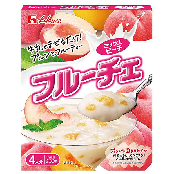 ハウス食品 フルーチェ ミックスピーチ 200g×30個入|お菓子 おやつ デザート 桃