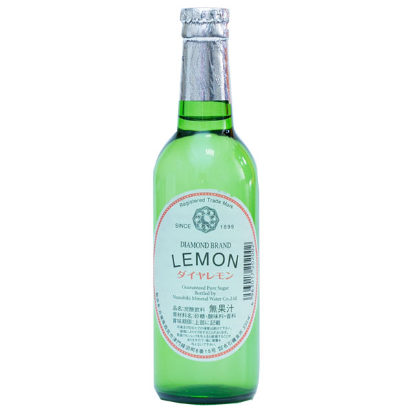 布引礦泉所 ダイヤモンドレモン 330ml瓶×24本入×(2ケース)|炭酸飲料 サイダー 瓶 ビン びん