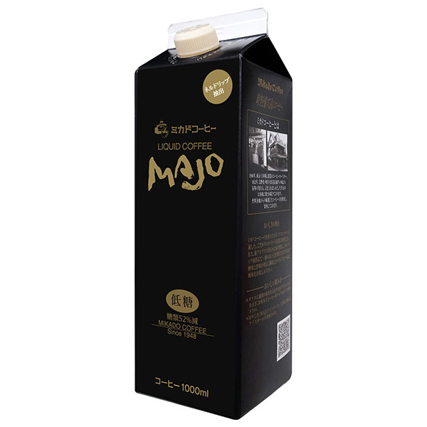 ミカド珈琲 リキッドコーヒー 低糖 1L紙パック×6本入|珈琲 アイスコーヒー 低糖 紙パック 1l 1L