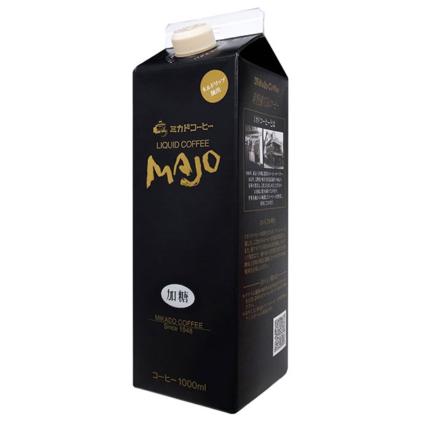 ミカド珈琲 リキッドコーヒー 加糖 1L紙パック×6本入|珈琲 アイスコーヒー 加糖 紙パック 1l 1L