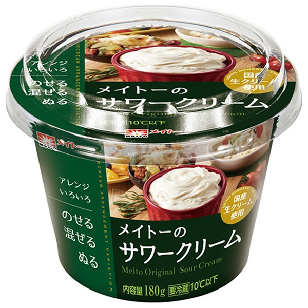 協同乳業 メイトーの サワークリーム 180g×6本入×(2ケース) チルド 冷蔵品|チルド商品 サワークリーム サワー クリーム