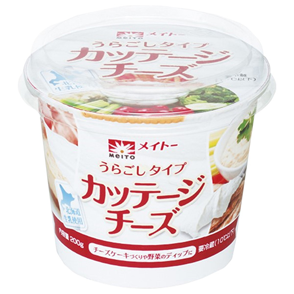 協同乳業 カッテージチーズ うらごしタイプ 200g×6本入×(2ケース) チルド 冷蔵品|チルド商品 チーズ カッテージチーズ