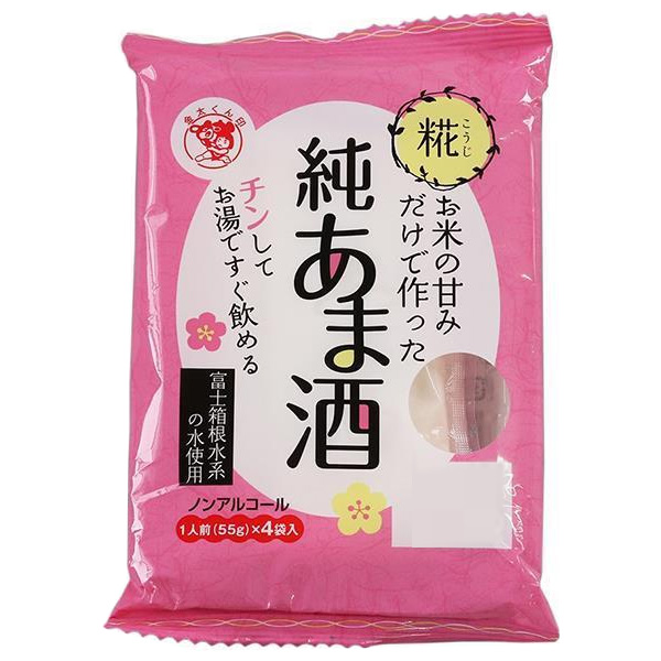 伊豆フェルメンテ お米の甘みだけで作った純あま酒 (55g×4食)×12袋入|HOT ホット 甘酒 あまざけ ノンアルコール