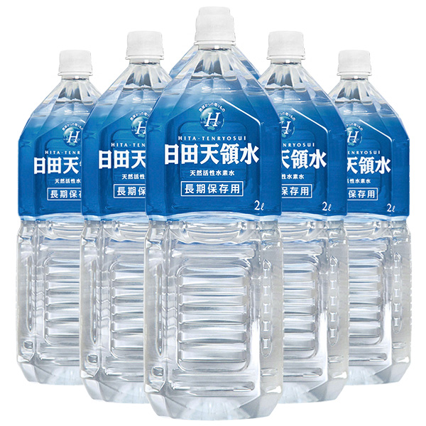 日田天領水 ミネラルウォーター 長期保存用 2Lペットボトル×6本入|ミネラルウォーター 水素水 天然水 軟水