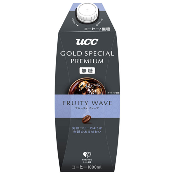 UCC GOLD SPECIAL PREMIUM フルーティウェーブ 無糖 1000ml紙パック×12本入|コーヒー 珈琲 無糖
