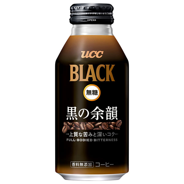 UCC BLACK無糖 黒の余韻 375gリキャップ缶×24本入|珈琲 コーヒー ブラック 無糖 缶コーヒー 香料無添加