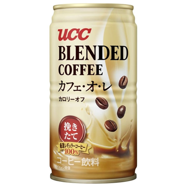 UCC ブレンドコーヒー カフェ・オ・レ カロリーオフ 185g缶×30本入|ブレンドコーヒー カフェオレ 珈琲 コーヒー