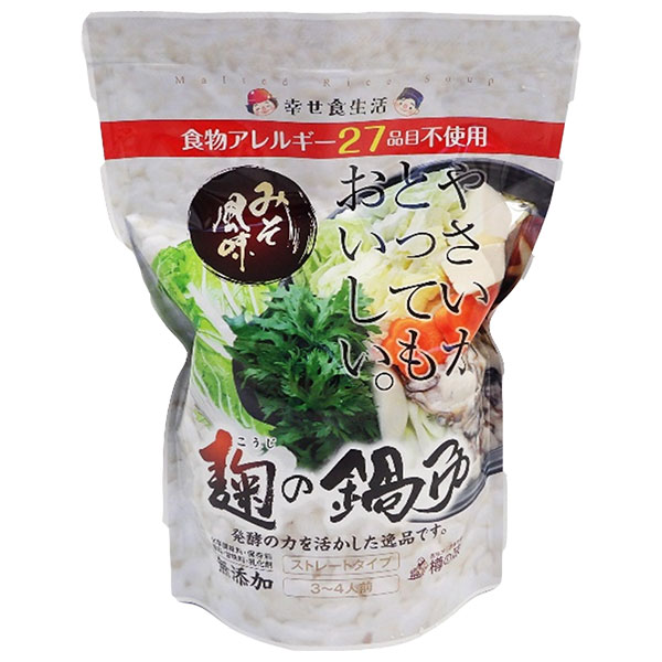 樽の味 麹の鍋つゆ 味噌風味 680g×12袋入|一般食品 調味料 鍋スープ 味噌