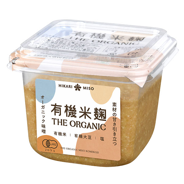 ひかり味噌 THE ORGANIC 有機米麹 400g×8個入|調味料 味噌 みそ こうじ