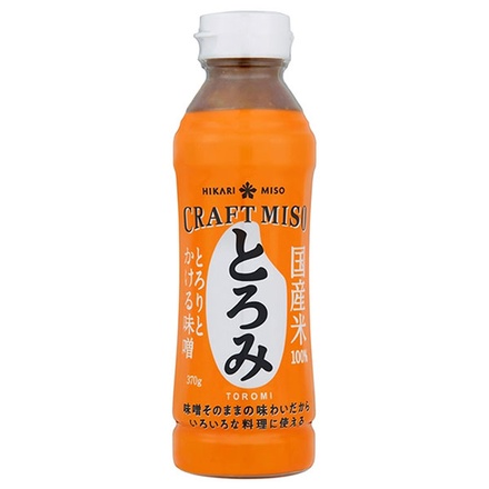 ひかり味噌 CRAFT MISO とろみ 370g×10本入|調味料 国産米 かける 味噌