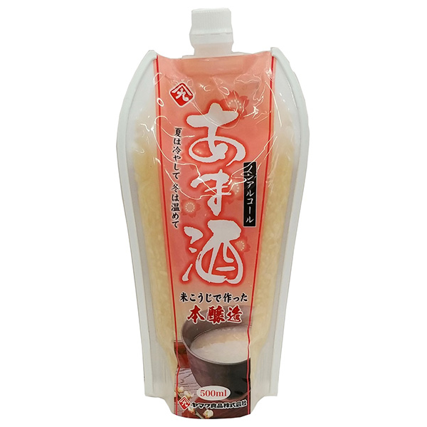 ヤマク食品 甘酒 ピラーパック 500ml×10袋入×(2ケース)|あまざけ ストレートタイプ ノンアルコール ピラータイプ
