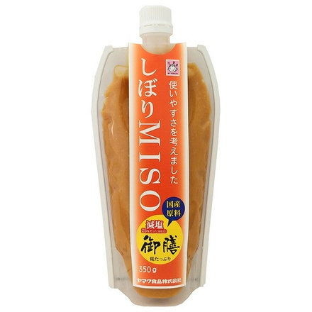 ヤマク食品 しぼりMISO 国産御膳 350g×10個入×(2ケース)|味噌 みそ 調味料