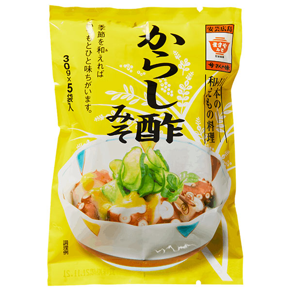 ますやみそ からし酢みそ 150g(30g×5袋)×12袋入|米味噌 調味料 酢味噌
