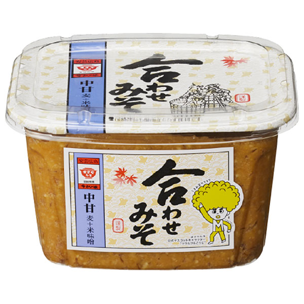 ますやみそ カップ合わせみそ 850g×8個入×(2ケース)|米味噌 調味料 麦味噌