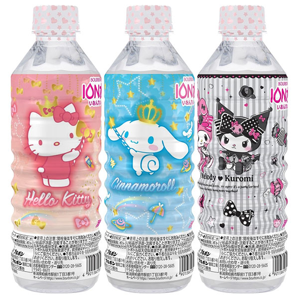 ブルボン サンリオキャラクター イオン水 500mlペットボトル×24本入|ミネラルウォーター サンリオ 水