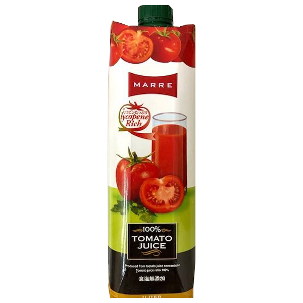 マルレ 100%トマトジュース 1L紙パック×12本入×(2ケース)|野菜飲料 1l 1000ml 食塩無添加 紙パック 濃縮