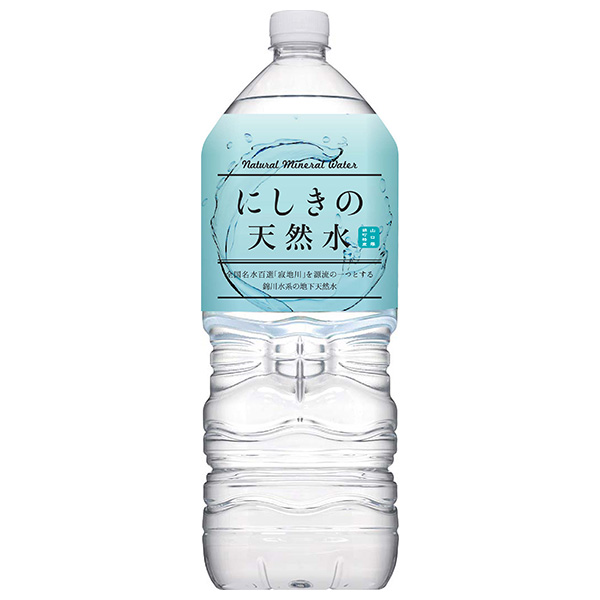錦町農産加工 にしきの天然水 2Lペットボトル×6本入|ミネラルウォーター 水 PET 鉱水 軟水