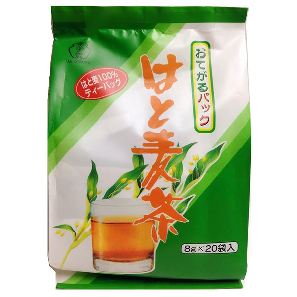 宇治の露製茶 宇治の露 お手軽はと麦茶 ティーバッグ 160g(8g×20袋)×12袋入×(2ケース)|茶飲料 嗜好品 麦茶 ティーバッグ TB 袋