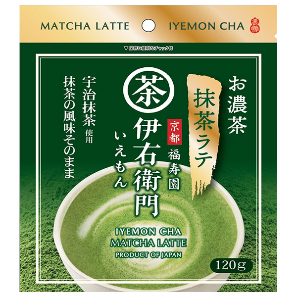宇治の露製茶 伊右衛門 お濃茶抹茶ラテ 120g×12袋入×(2ケース)|嗜好品 茶飲料 抹茶 ラテ