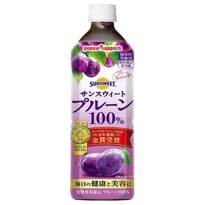 ポッカサッポロ サンスウィート プルーン100% 900mlペットボトル×12本入|果実飲料 プルーン