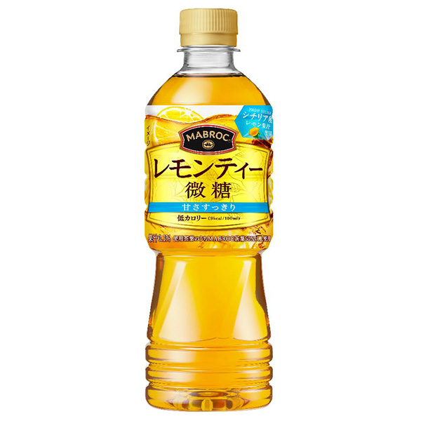 ポッカサッポロ マブロック レモンティー 微糖 525mlペットボトル×24本入|レモンティー 紅茶 ティー 微糖