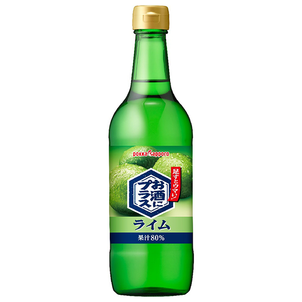 ポッカサッポロ お酒にプラス ライム 540ml瓶×12(6×2)本入×(2ケース)