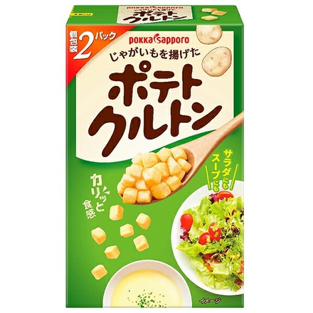 ポッカサッポロ じゃがいもを揚げた ポテト クルトン 12.0g(2P)×30個入|トッピング サラダ スープ トッピング用クルトン サラダ用具材 スープトッピング