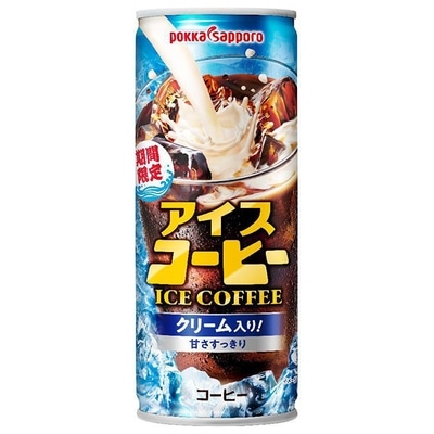 ポッカサッポロ アイスコーヒー クリーム入り 250g缶×30本入×(2ケース)
