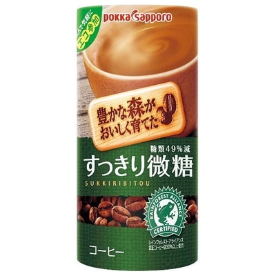 ポッカサッポロ 豊かな森がおいしく育てた すっきり微糖 195gカートカン×30本入×(2ケース)