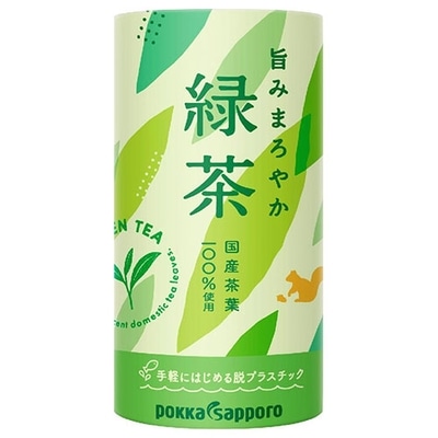 ポッカサッポロ 旨みまろやか緑茶 195gカートカン×30本入|茶飲料 緑茶 紙パック